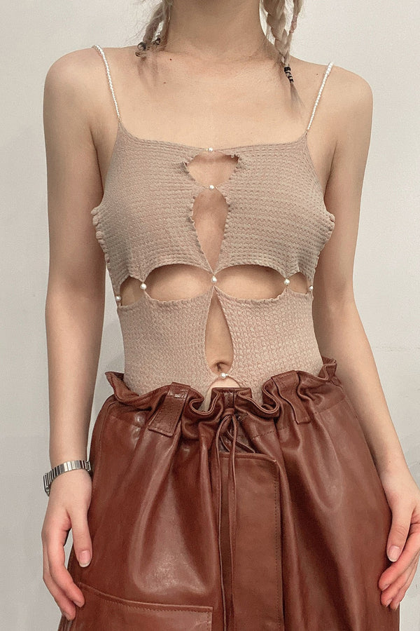 RUI R001-AW20 bodysuit oatmeal